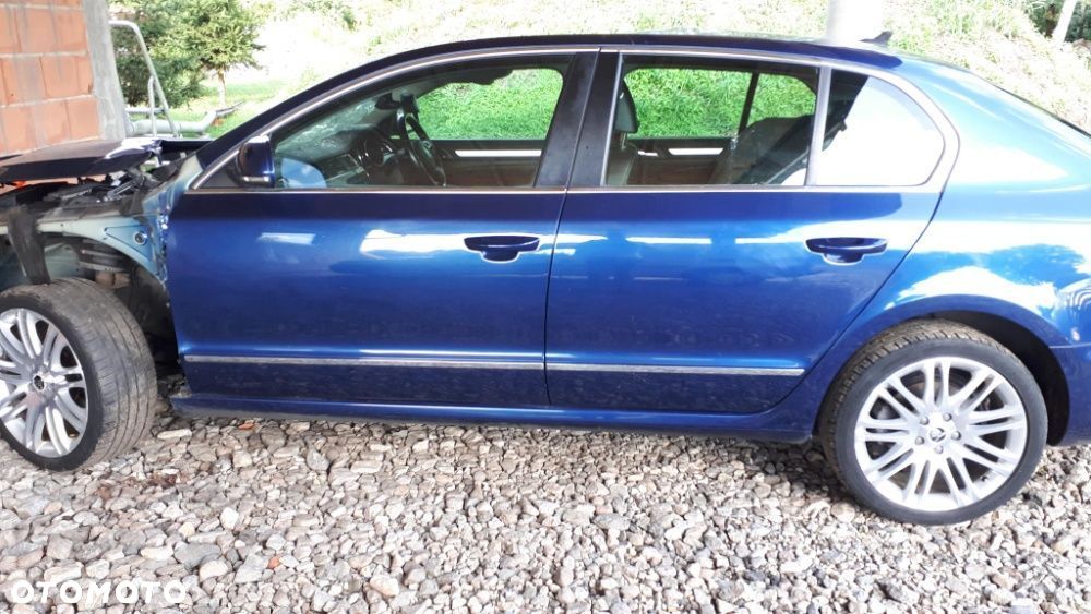 Drzwi Skoda Superb 2 II Lewy Tył Lewe Tylne LF5Q 8D8D - 3