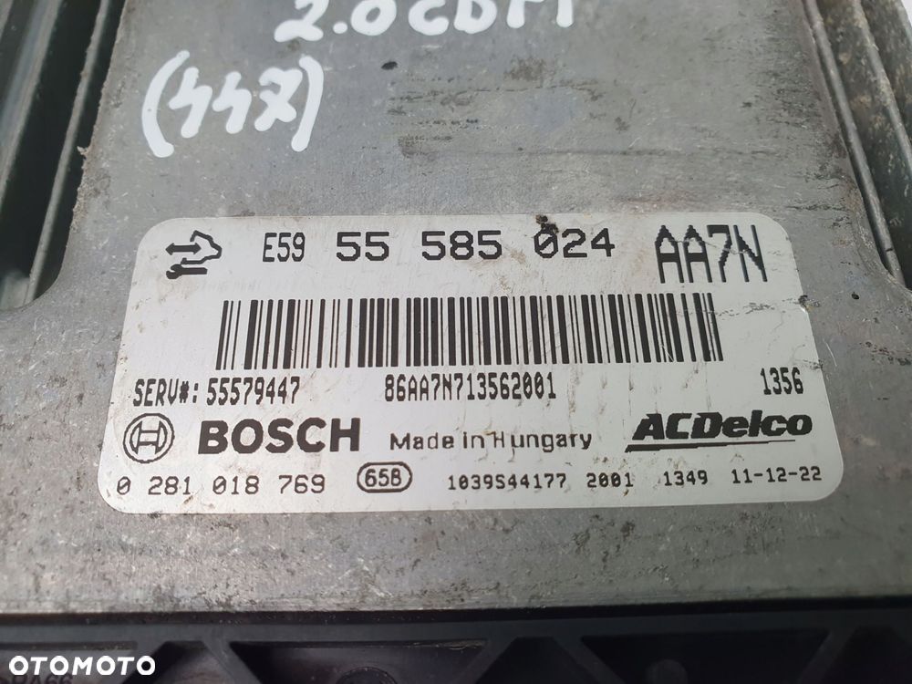 STEROWNIK SILNIKA komputer Opel Insignia 2.0 CDTI 55585024 AA7N - 3