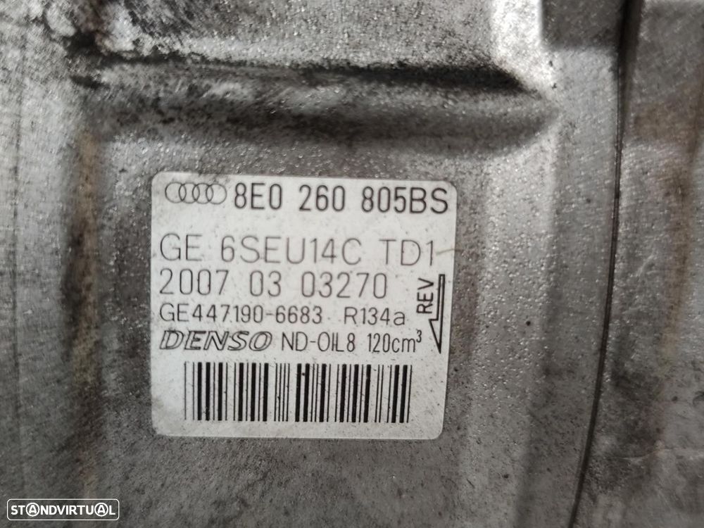 COMPRESSOR AR CONDICIONADO AUDI A4 AVANT 2007 - 1