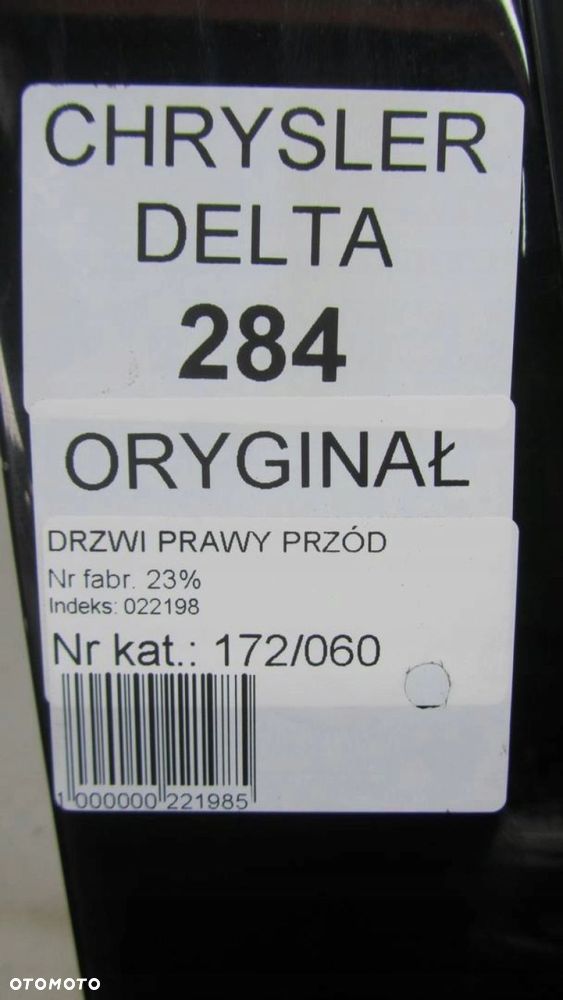 LANCIA DELTA III DRZWI PRAWE PRZÓD 284 08-14 60 - 6
