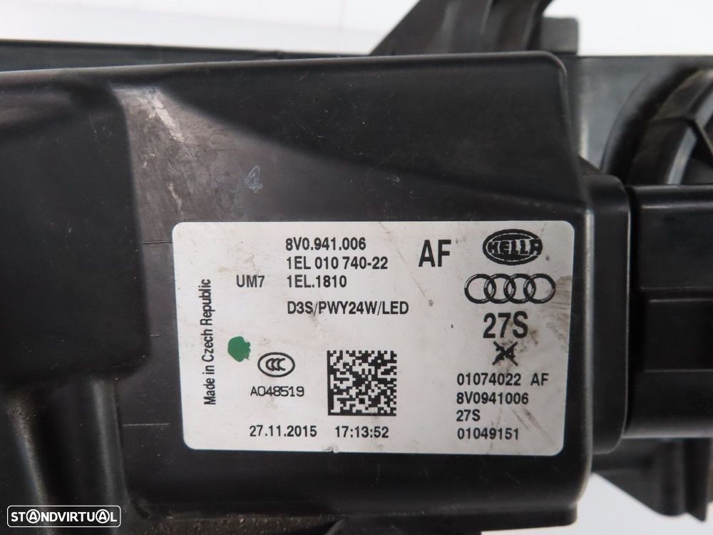 Farol Xenon Direito Usado / Original AUDI A3 (8V1, 8VK)/AUDI A3 Sportback (8VA,... - 6