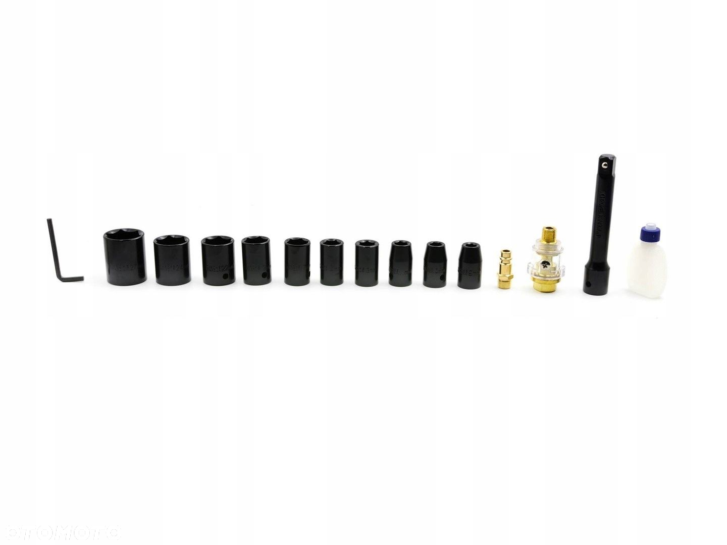 GEKO ZESTAW KLUCZ PNEUMATYCZNY UDAROWY Z NASADKAMI 1/2" WALIZKA G03180 - 6