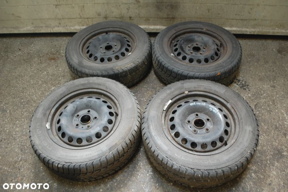 KOŁA FELGI STALOWE + OPONY ZIMOWE 2150968 5X112 ET43 6J 195/65R15 VW TOURAN I CADDY AUDI A3 SKODA SEAT - 1
