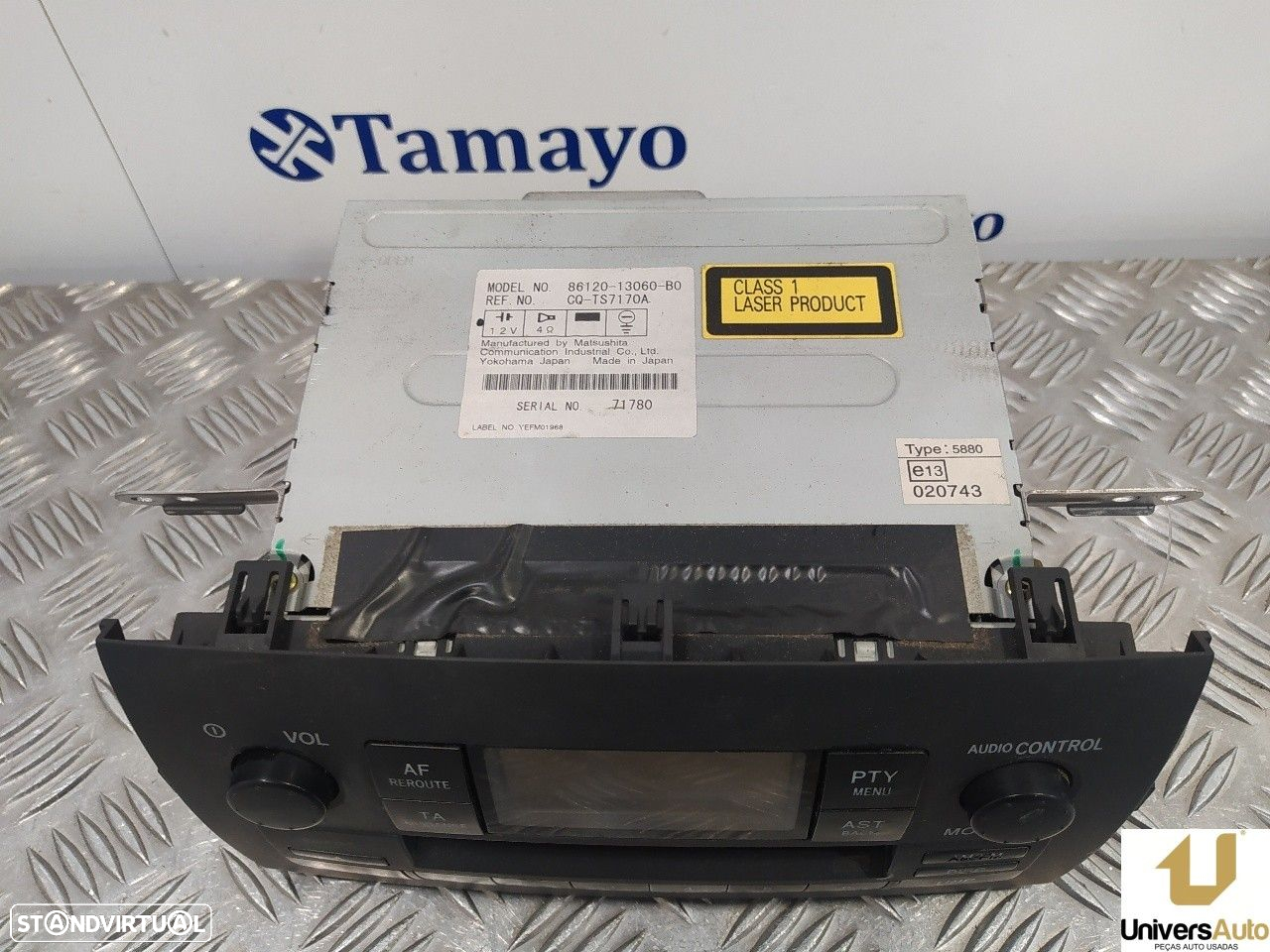 SISTEMA AUDIO / RADIO CD TOYOTA COROLLA VERSO 2003 -8612013060BO - 7