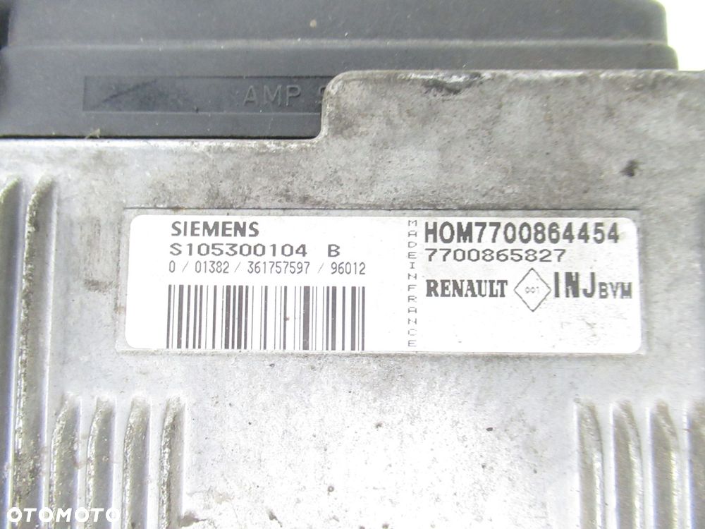 STACYJKA STEROWNIK RENAULT MEGANE I 1.6 S105300104 7700865827 09046412020 - 9