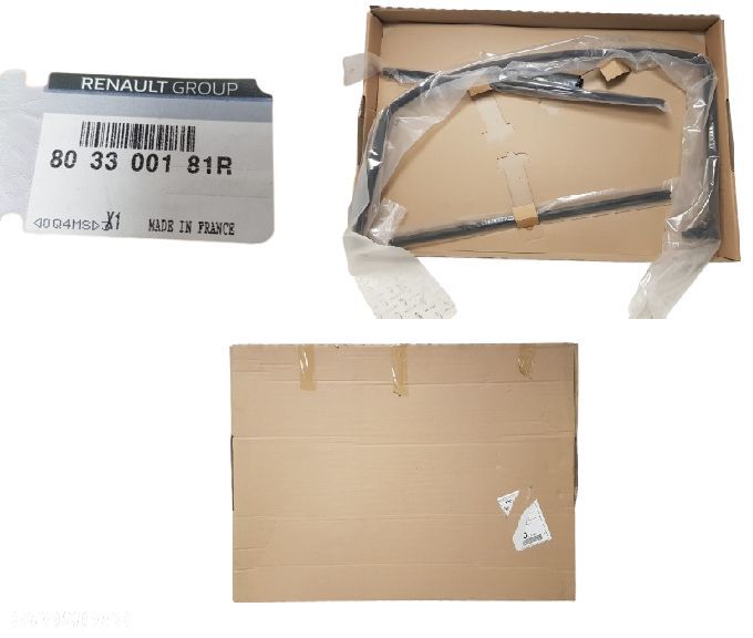 NOWY ORYGINALNY KOMPLET USZCZELEK DRZWI PRAWYCH PRZEDNICH REANULT KANGOO II 2 08-21 803300181R - 1