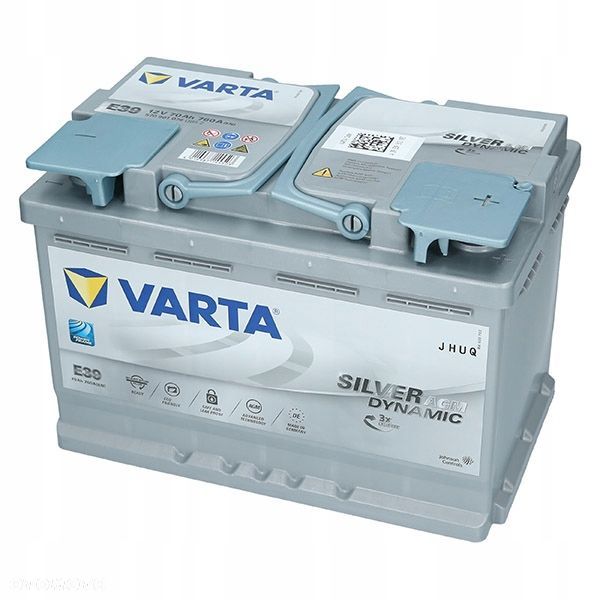 Akumulator Varta AGM A7 12V 70Ah 760A L3 StartStop E39 P - 20 kg - 4