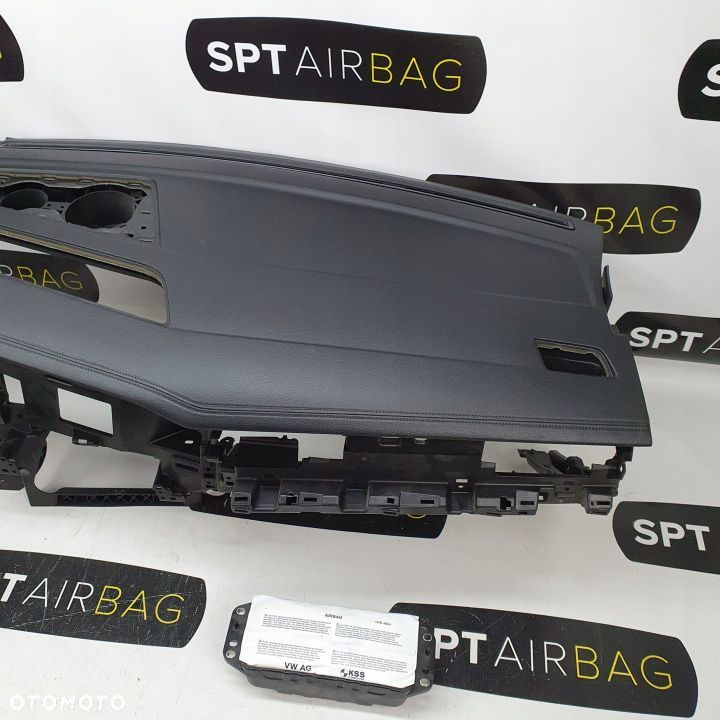 VW TOUAREG III 3 DESKA ROZDZIELCZA KONSOLA KOKPIT PULPIT PODUSZKI AIRBAG AIR BAG PASY KIT SET - 4