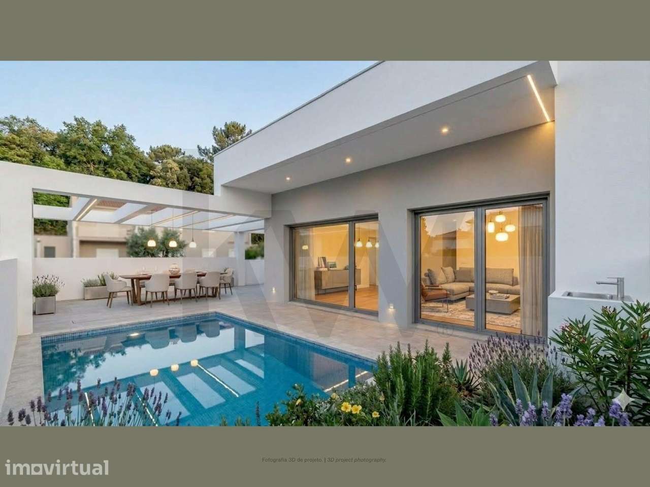 Moradia térrea T3, com suite, jardim, piscina e parqueamento - Grande imagem: 2/19
