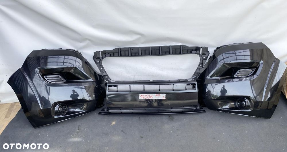 DUCATO BOXER JUMPER 14- ZDERZAK KOMPLET PRZEDNI NAROŻNIKI CZARNY METALIC - 1