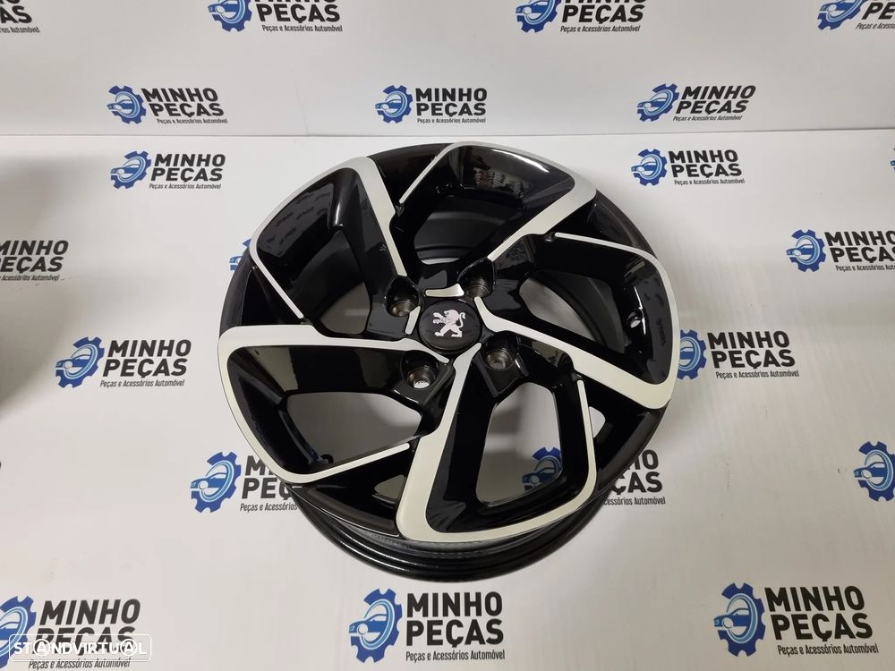 Jantes Peugeot em 15 Preto Polido (4x108) - 7