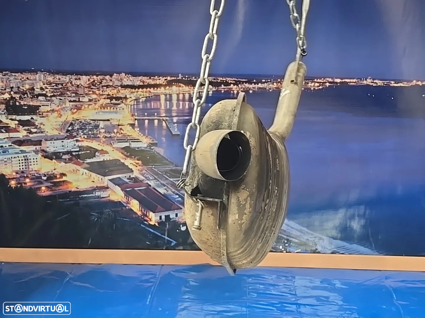 Panela de escape traseira esquerda originais para audi a8 d3 4e 3.0 tdi 2003-  4e0253611r - 4