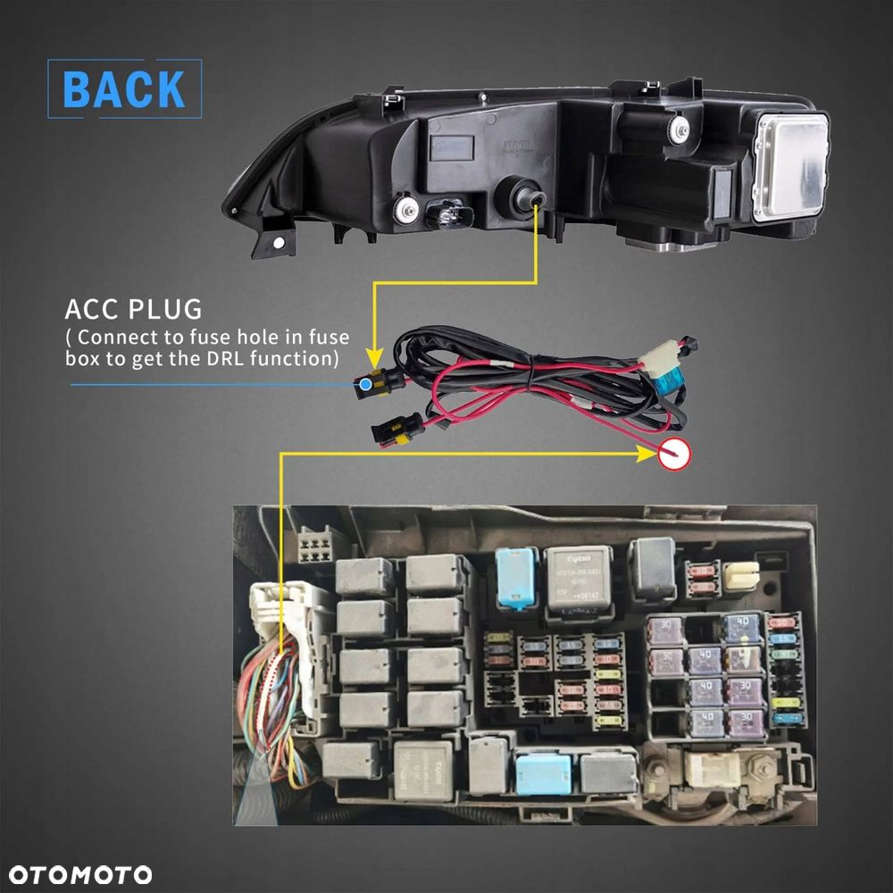 Reflektory Lampy kpl Vland Full Led Neon Tuning Mazda 6 I gg gy 2002-2007 - 16
