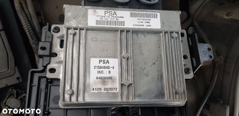 PEUGEOT 407 1.8 16V STEROWNIK SILNIKA 9654131380 - 1