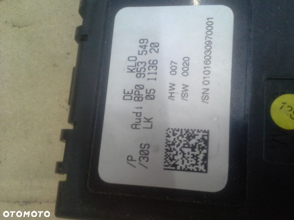 Audi A3 8P 2.0 TDi 170KM kod BMN zestaw startowy komputer ECU 0281011364  03G906016G stacyjka klucze moduły i inne EU - 7