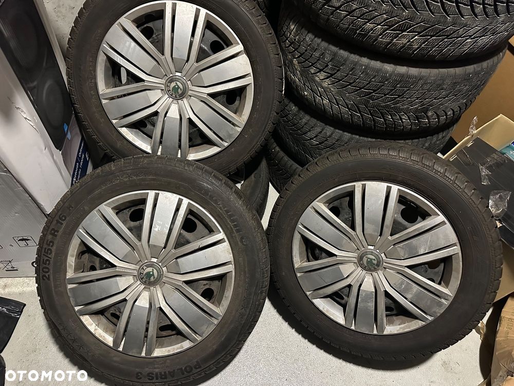 Zima 2 opony Dębica Frigo i 2 opony Polaris 3 Baum + 4 stalowe felgi 205/55R16 91T/H M+S - 1