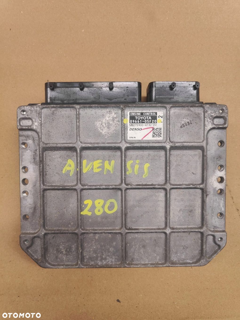 Toyota avensis 8966105F20 KOMPUTER STEROWNIK SILNIKA - 1