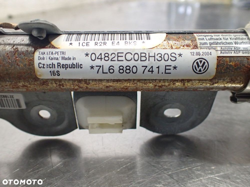 KURTYNA POWIETRZNA LEWA KIEROWCY VOLKSWAGEN TOUAREG 5.0 7L6880741.E - 2