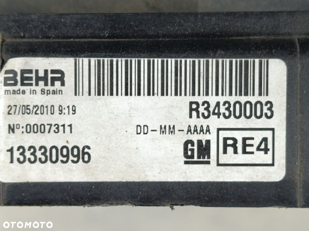 WENTYLATOR CHŁODNICY OPEL MERIVA B 13330996 R3430003  R3455004 1.4 T 16V - 6