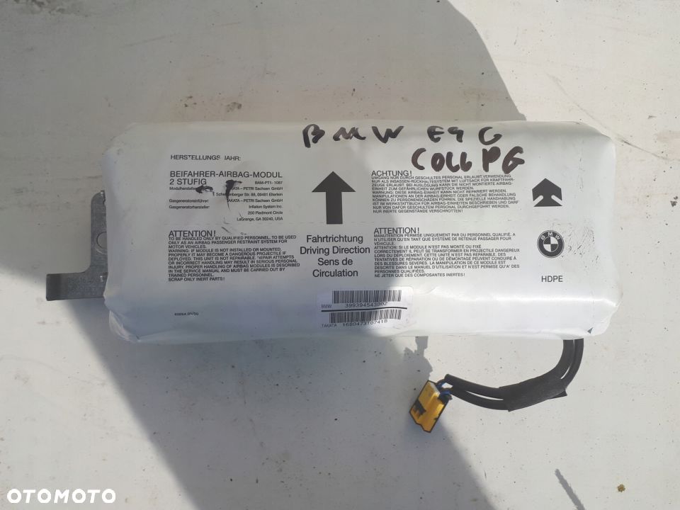 Poduszka Powietrzna Air Bag Pasażera BWM E46 - 1