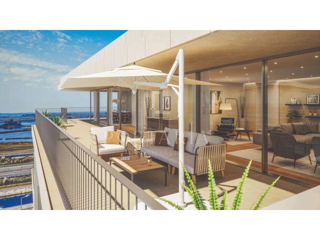 Apartamento T4 novo com vista para as salinas da Ria de Aveiro - Grande imagem: 3/22