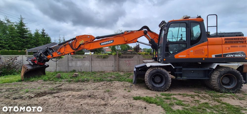 Doosan Koparka kołowa DX190W-5 rototilt nowe koła opony sprowadzona - 2