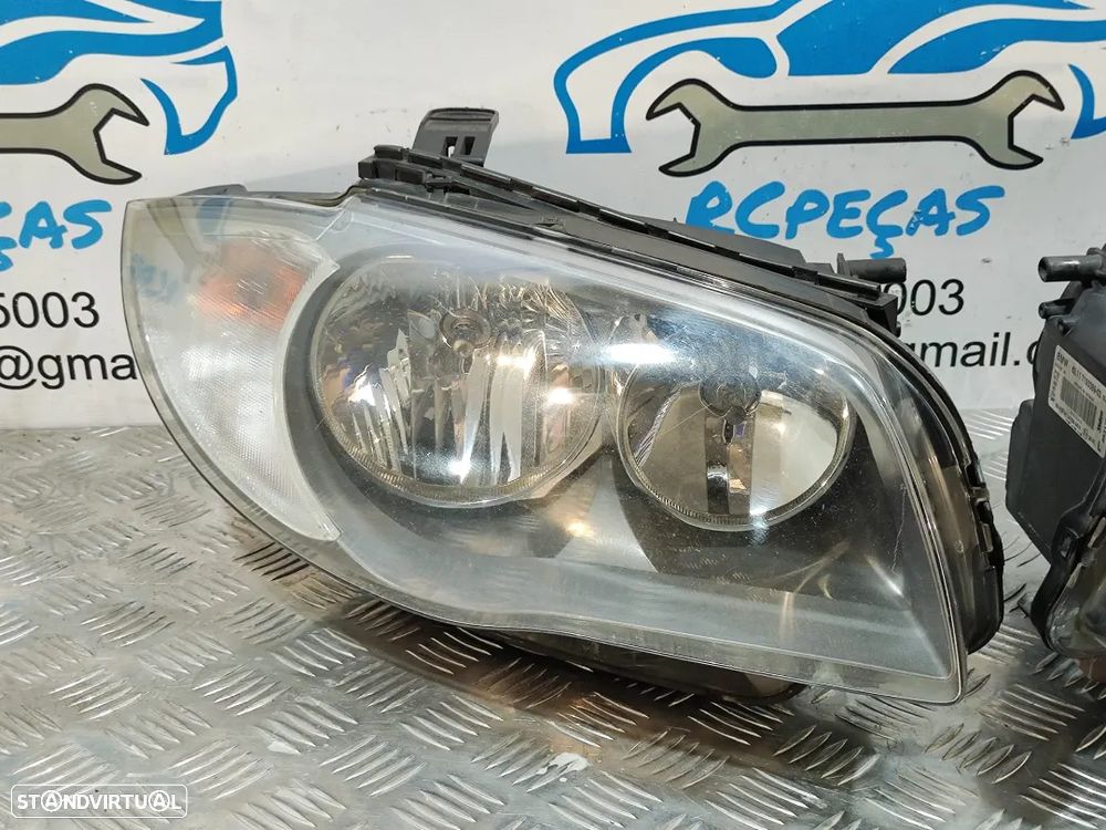 OTICA OTICAS ESQUERDO DIREITO BMW SERIE 1 E87 63117249652 7249652 63117193389 7193389 E81 E87 LCI E82 COUPE E88 CABRIO OPTICA OPTICAS FAROL FAROIS - 4