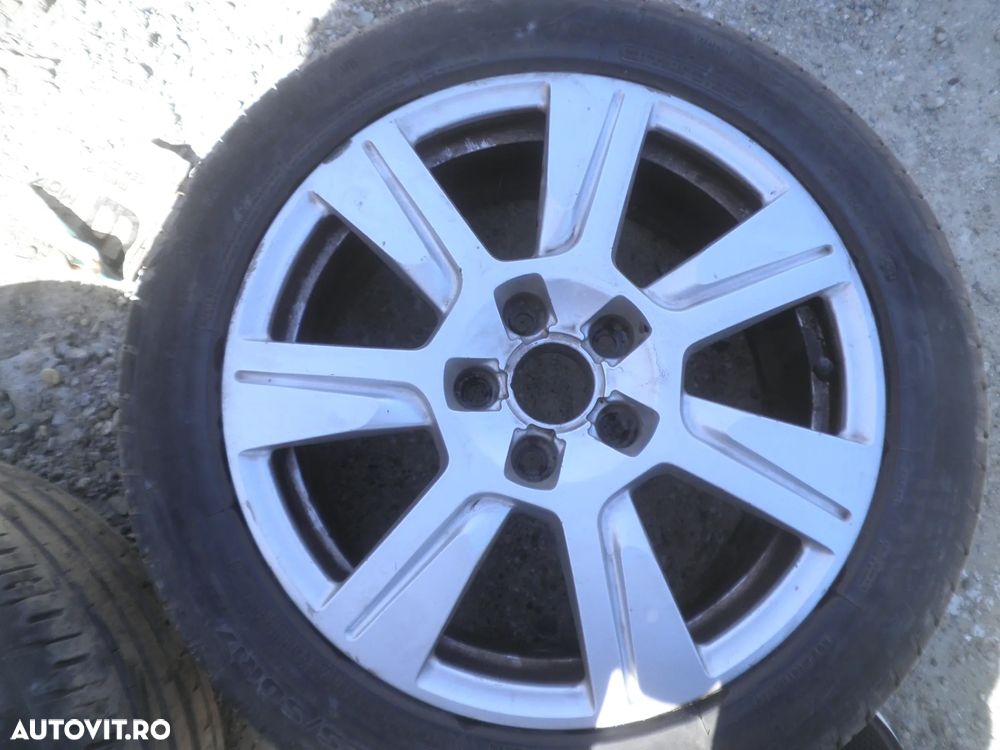 Jante 17" cu anvelope 225/50/R17 Audi A6 C6 4F0601025C 7.5J ET45 - 5