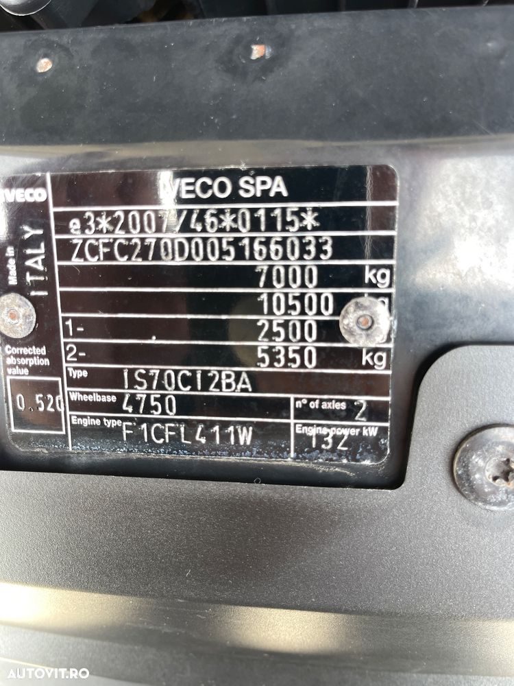 Iveco Daily Doka 70C18 6LOCURI  LIFT  KOFFER - 40