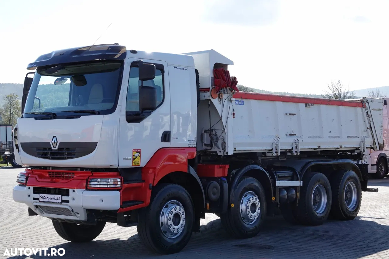 Renault KERAX 480 / 8x4 / TIPPER / HYDROBRA / HYDROKLAPA / BORDMATIC / AUTOMATIC - 10