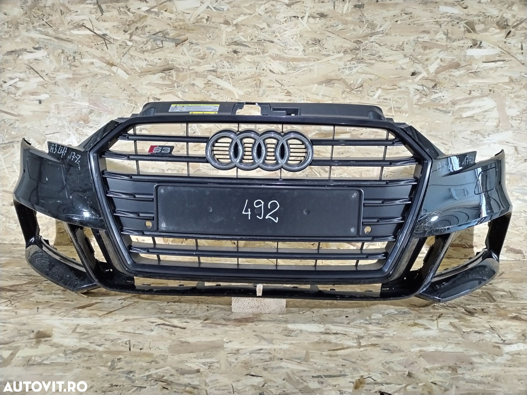 Bara fata Audi A3, S-Line, hatchback, 2016, 2017, 2018, 2019, 8V3807437AM. - 2