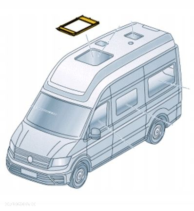 VW Crafter Grand California Kamper Rama Okna Dachu z Żaluzyjką 7C4845320C - 7