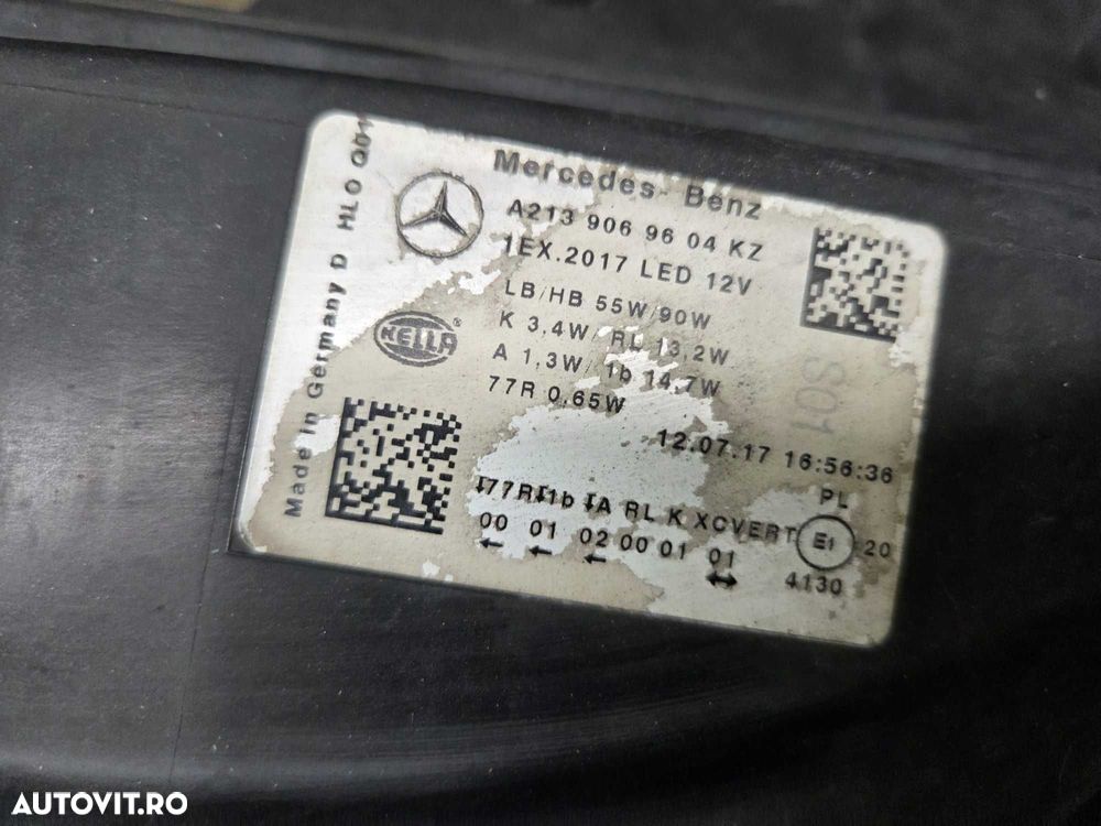 Far Dreapta Mercedes E-Class W213 C238 W238 multi beam BLUE - 3