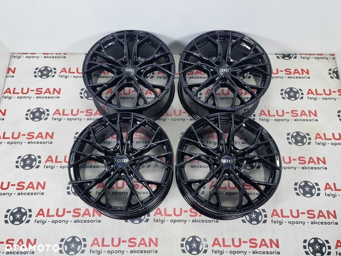 Nowe alufelgi AUDI 18" 5x112 A3 A4 A6 Q2 Q3 TT - Czarne - 4