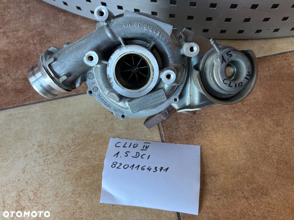 TURBO TURBOSPRĘŻARKA TURBINA 1.5 DCI RENAULT CLIO IV KANGOO II CITAN DACIA NISSAN 8201164371 ORYGINAŁ SUPER STAN - 7