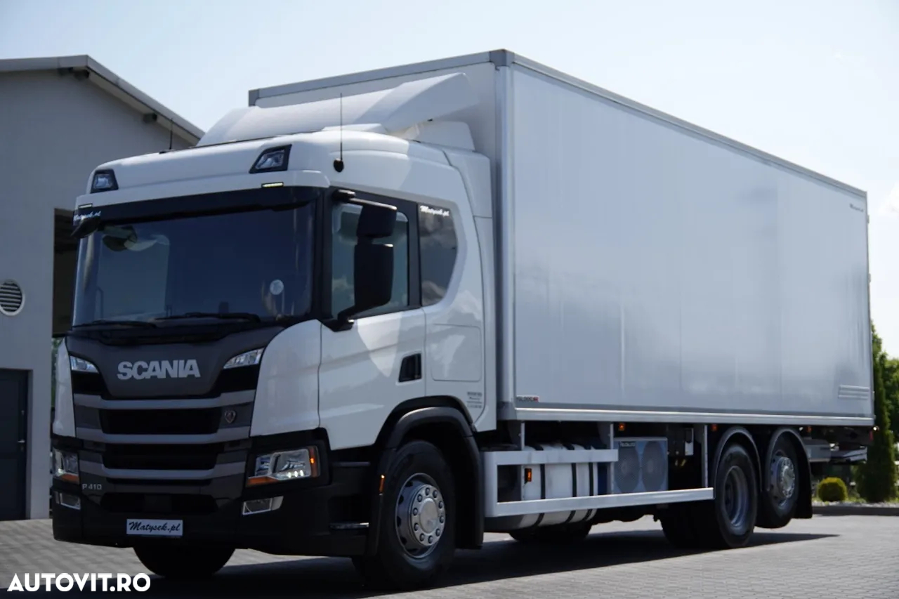 Scania P 410 / TRANSMISIE LA RECE / SLAVE / unitate FRIGO BLOCK / 2X LIFT DE ÎNCĂRCARE / TEMPERATURĂ MULTIMEMBRU DUPĂ CONTRACTUL DE SERVICE GOLDEN / - 2