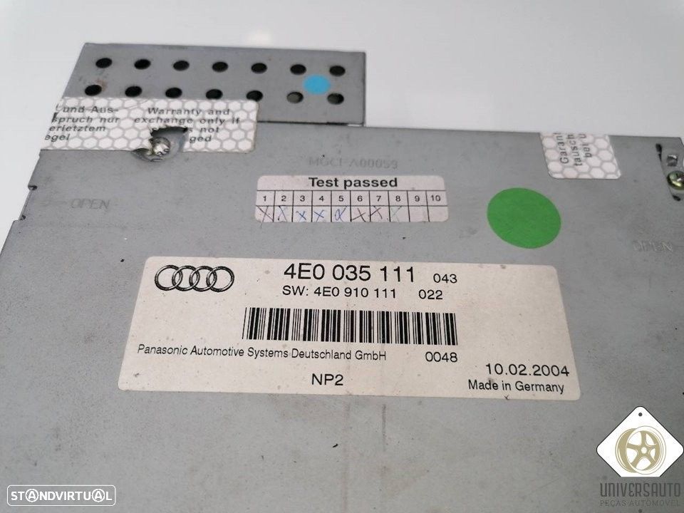 SISTEMA AUDIO / RADIO CD AUDI A8 2004 - 1