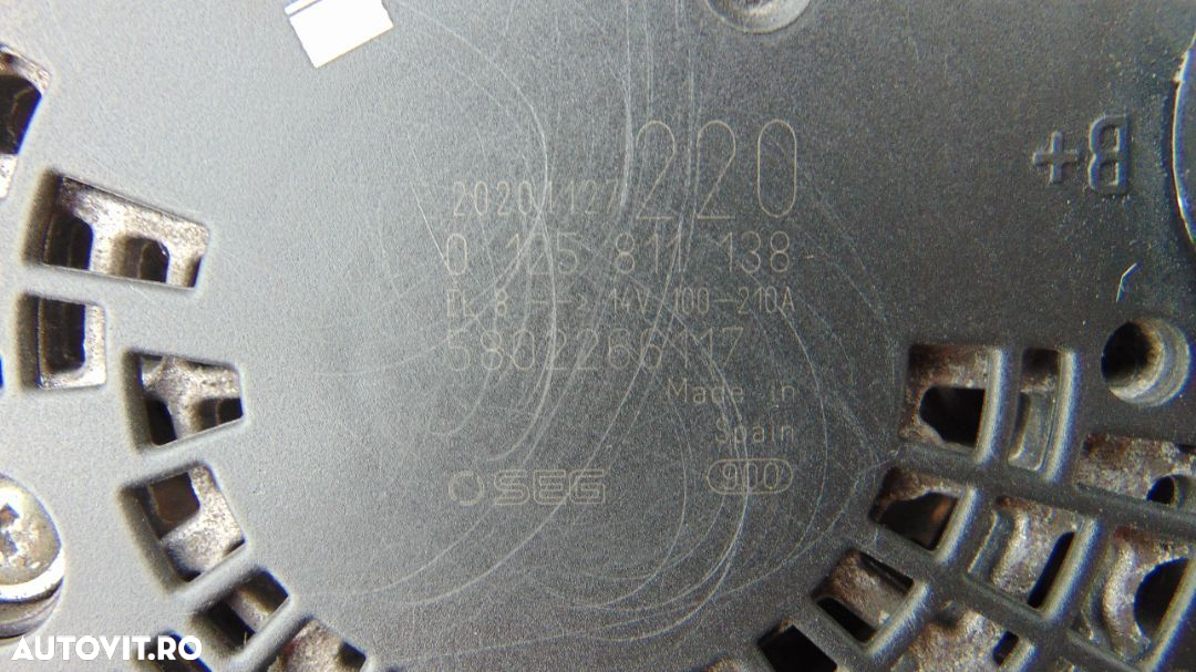 Alternator Iveco daily 2.3 euro 6 an 2016-2022 Fiat ducato 2.3 dezmembrez iveco 2.3 - 4