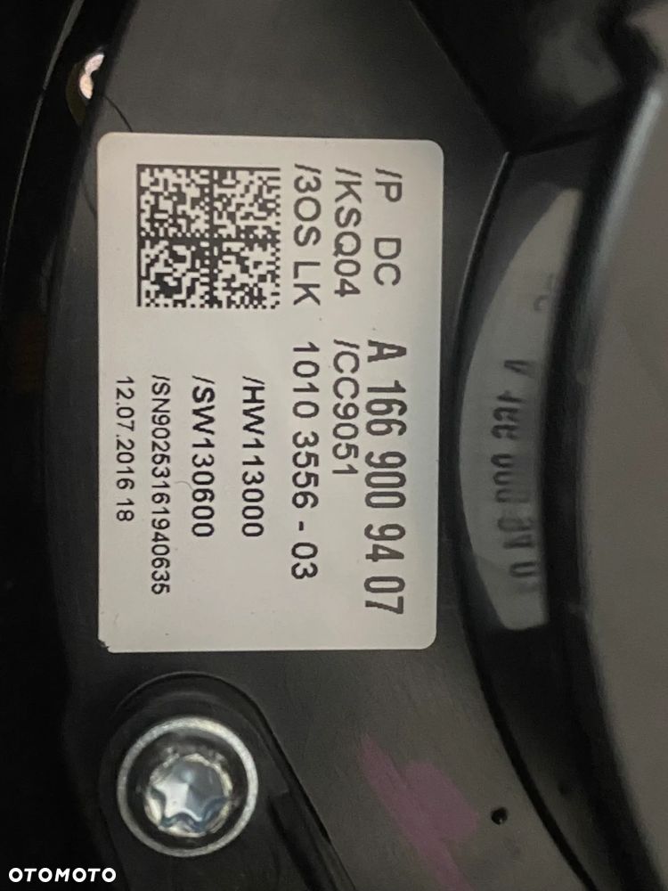 MERCEDES gle gls166 przelaczniki tasma A 1669009407 - 2