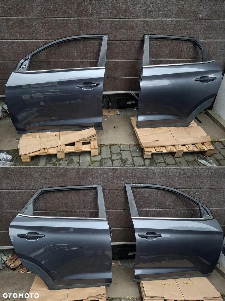 HYUNDAI TUCSON III 3 15-21 DRZWI PRAWA STRONA PRZÓD PRAWE TYŁ TYLNE PRAWE Z3G SZARY Demontaz w kolor super stan