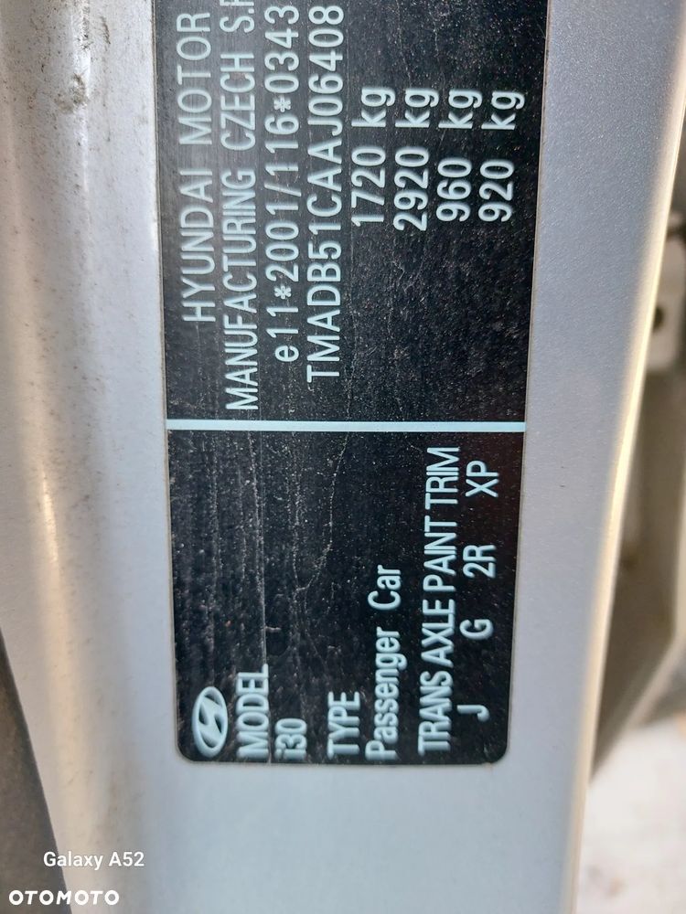 Maska HYUNDAI i30 1,4B 09R. lampy,drzwi,klapa...... - 8