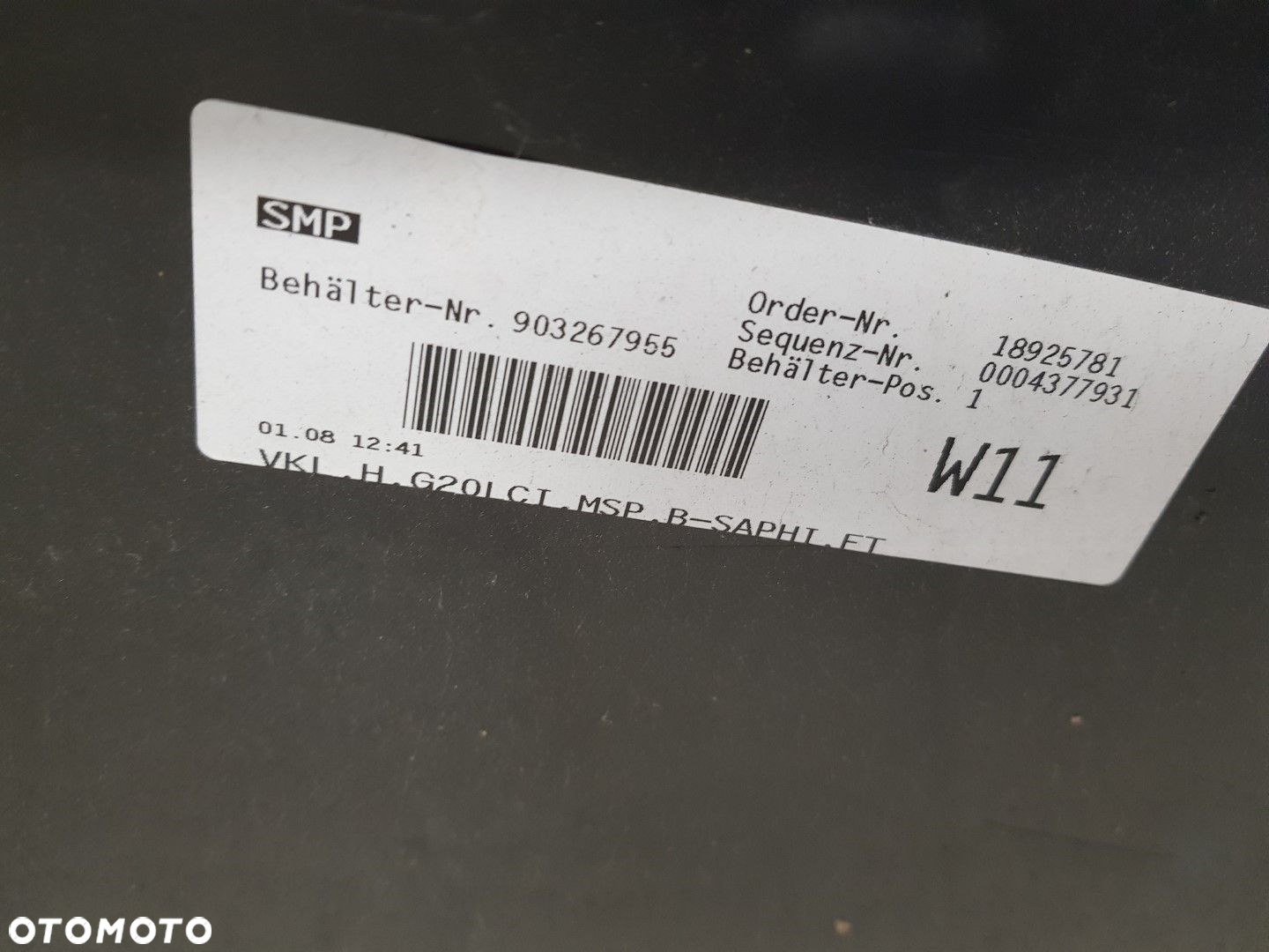 ŁADNY ZDERZAK SPOILER TYLNY BMW 3 G20 LCI LIFT SEDAN 22-25 M-PAKIET TYŁ 6XPDC 8085480 - 8