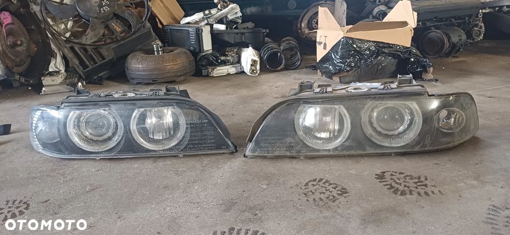 LAMPY SOCZEWKOWE BMW E39 RINGI DEPO BLACK - 7