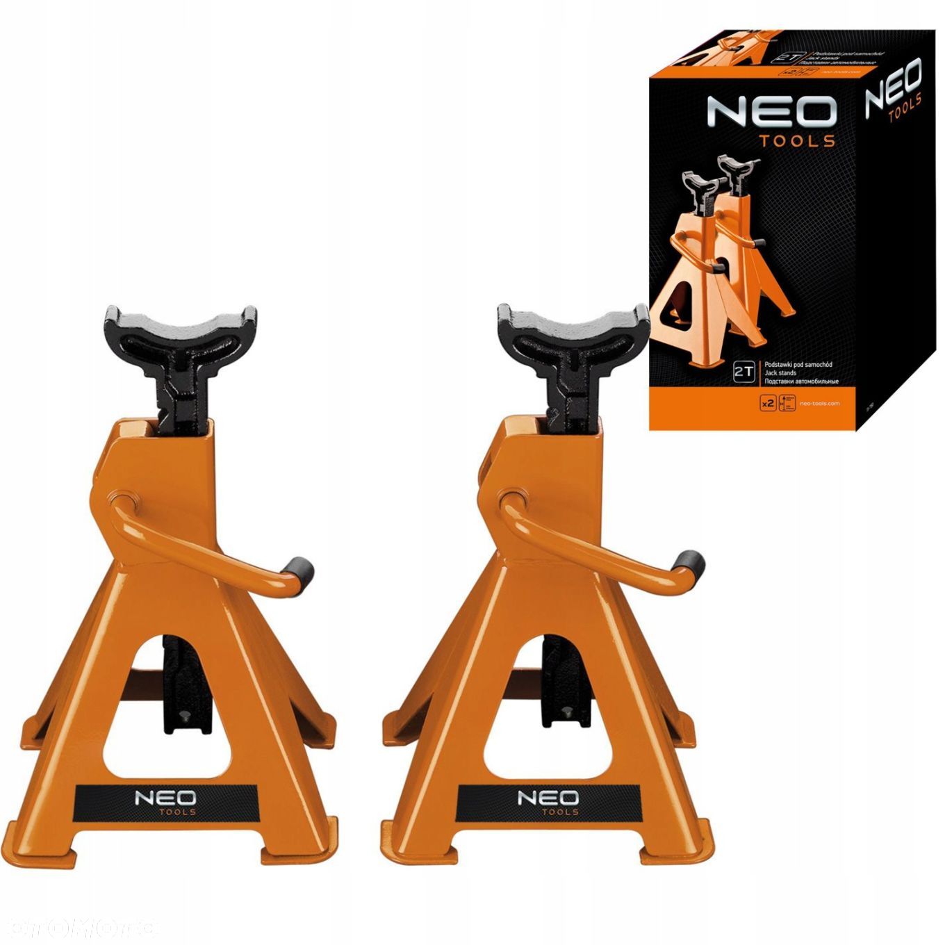 NEO TOOLS PODSTAWKI KOBYŁKI POD SAMOCHÓD WARSZTATOWE 2T 2SZTUKI 11-751 - 1