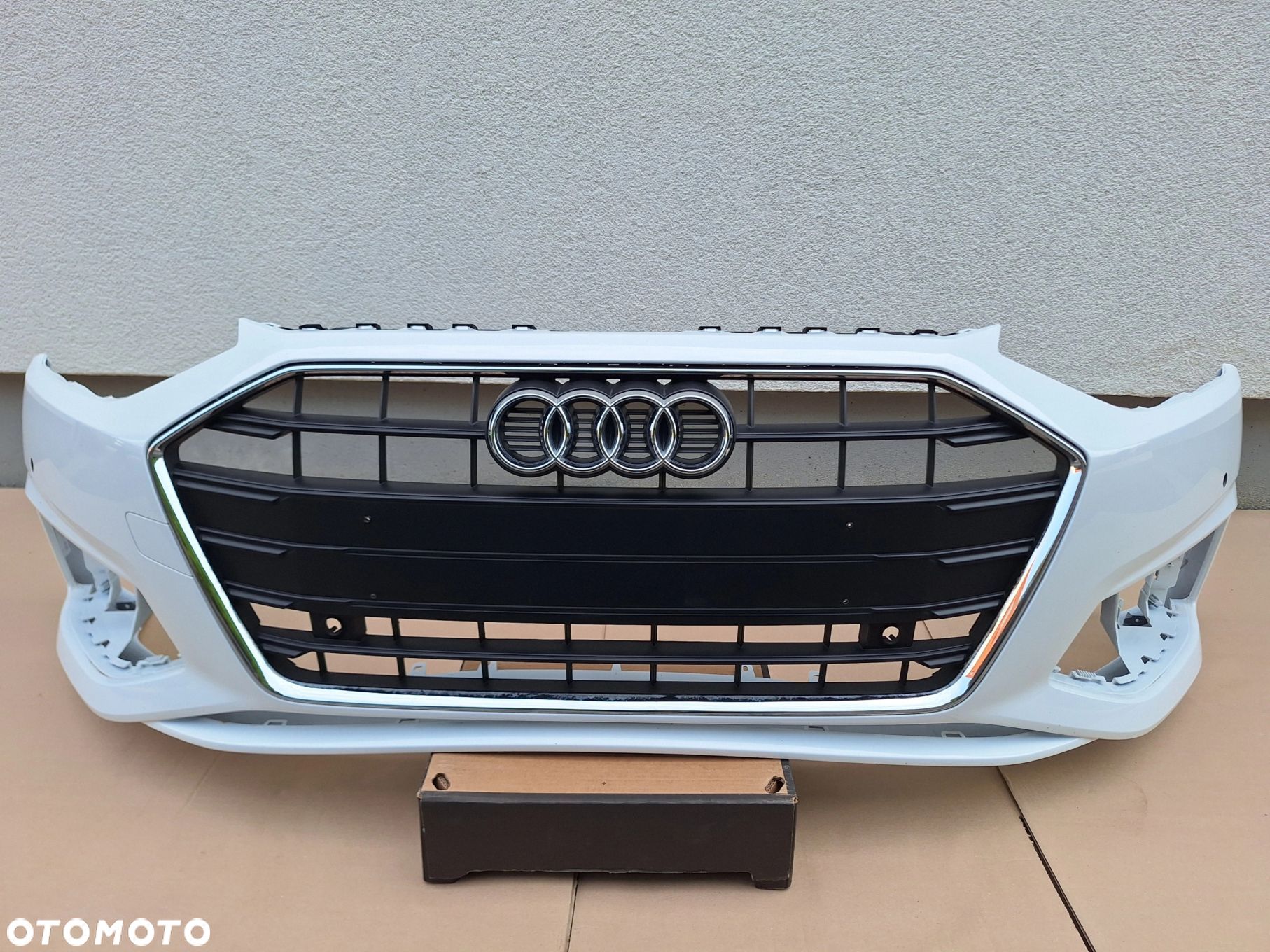 AUDI A4 B9 LIFT 19- 8W0 B.ŁADNY! NIE KLEJONY! ZDERZAK PRZÓD PRZEDNI+CAŁY GRILL ORYG. 8W0807437 WYSYŁKA 24H - 1