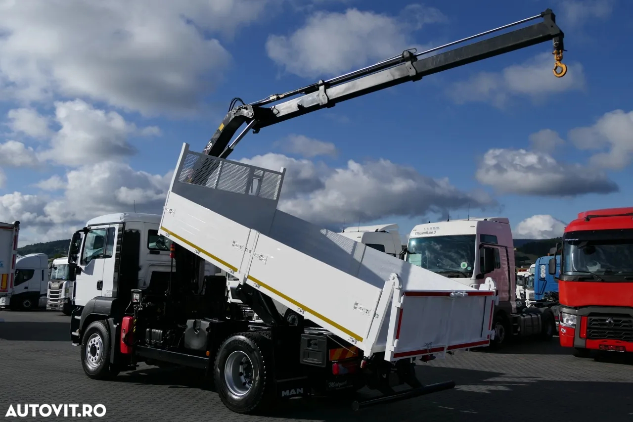 MAN TGS 18.400 / 4x4 / BASCULANTE - 4,7 M + HDS HIAB 111 inaltime: 7,4 m / MANUAL / PALET / RADIO CONTROL - 2
