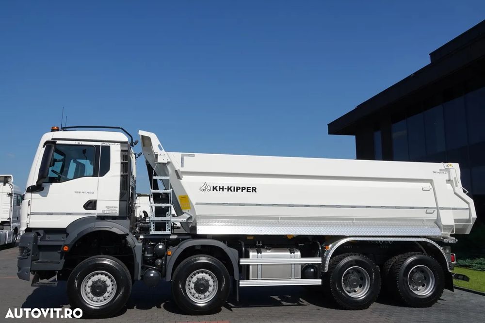 MAN TGS 41.480 / 8x8 / BASCULANĂ SPATE / MANUAL / NOU NOU / KH-KIPPER / - 14