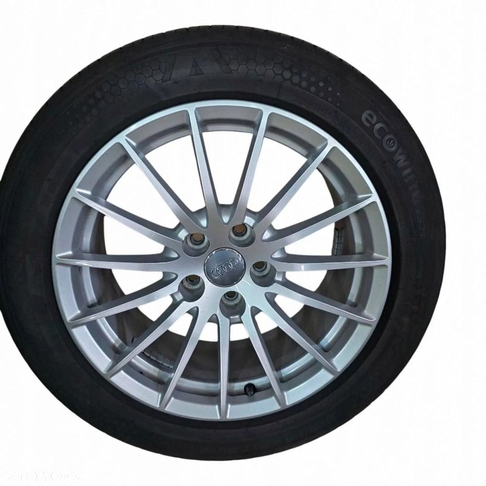 KOMPLET KÓŁ FELG ALUMINIOWYCH + ŚRUBY AUDI A4 A5 A6 225/50R17 8W0601025AE - 5