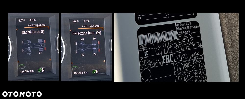 MAN TGX 18.510 / ADR FL / HYDRAULIKA / KOMPRESOR / SALON PL - 35