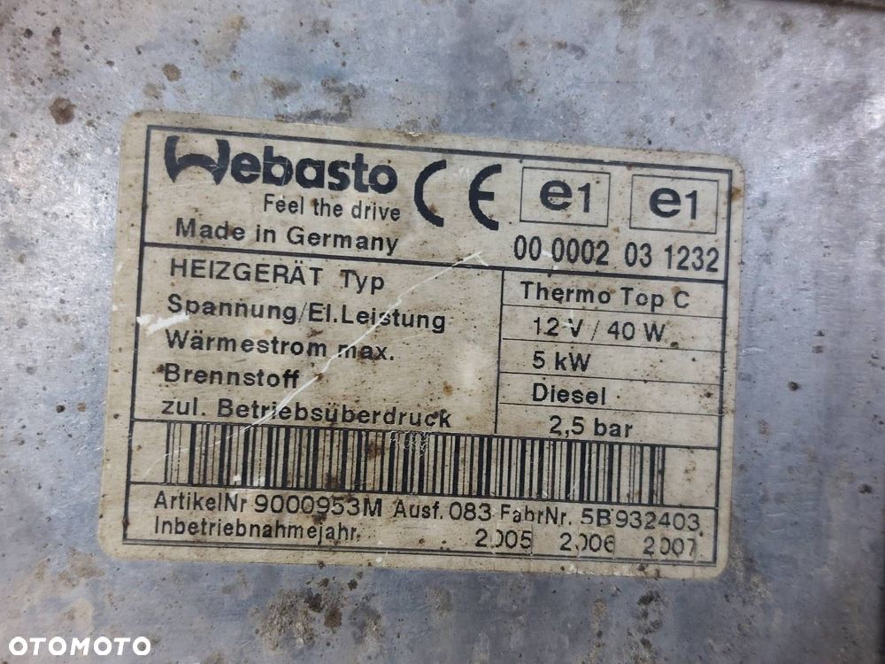 WEBASTO OGRZEWANIE POSTOJOWE BMW E60 E61 535d 3.0 D THERMO TOP C - 2